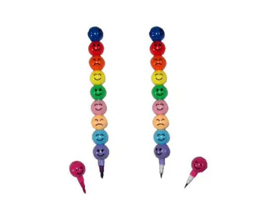 2 in 1 Multicolor Smiley Pencil, Smiley Color and Led Pencil