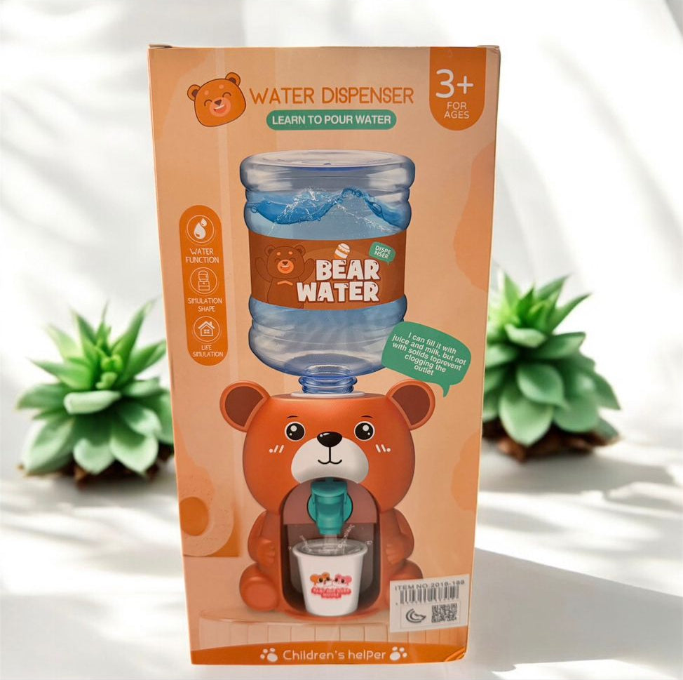 Cartoon Animal Water Dispenser Mini Water Dispenser is designed for kids. They are in suitable sizes for kids to operate it by themselves. Teddy Bear water Dispenser