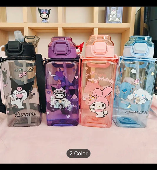 Kids Water Bottle For School or Travel | Pop-Up Spout Cover