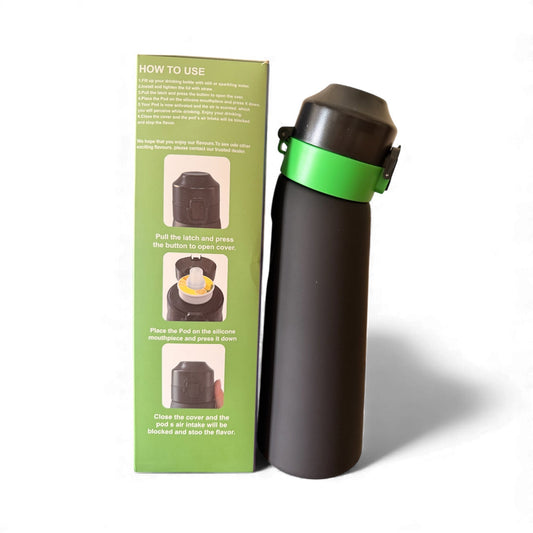 Flavouring water bottle with 2 flavor pods