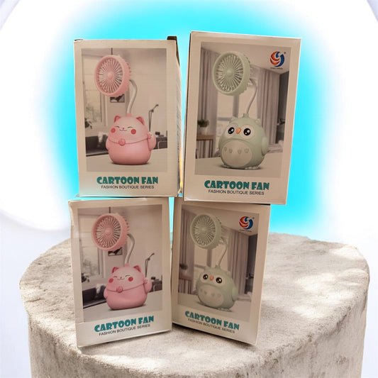 Mini Handheld Fan Cute Cartoon Animal Fans