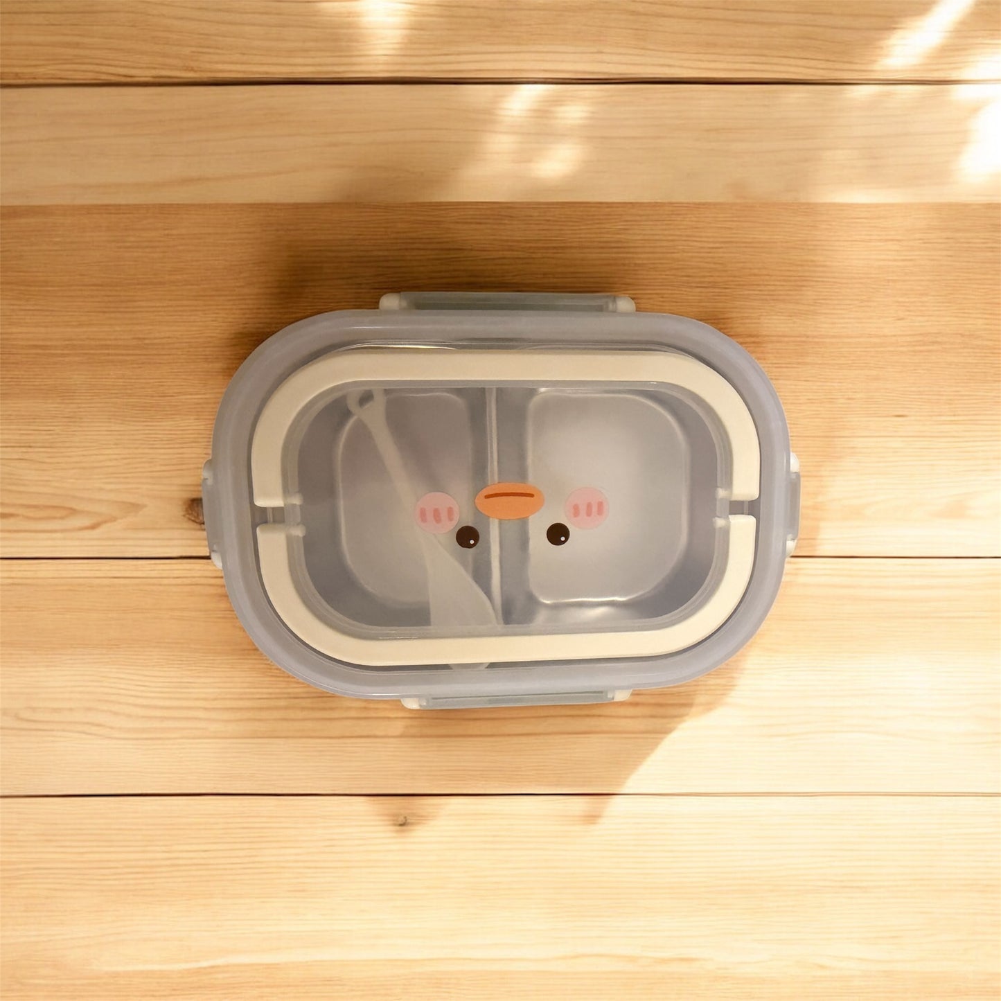 Stainless Steel Leakproof 2-Compartment Bento Lunch Box