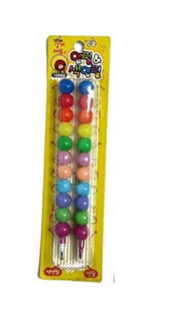 2 in 1 Multicolor Smiley Pencil, Smiley Color and Led Pencil