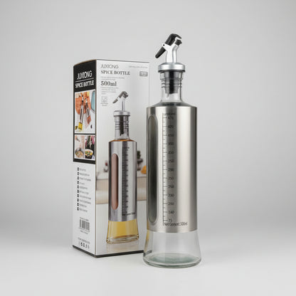 500ml Glass Oil Dispenser Bottle with Pour Spout