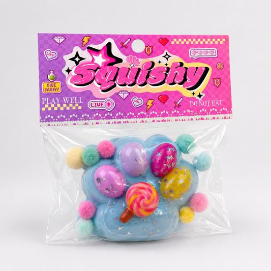 Kawaii Cloud Squishy Toy for Kids | Soft Stress Relief Squeeze Toy | SnapzyPk
