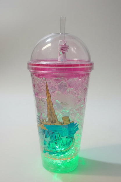 Double-wall insulated glitter cup