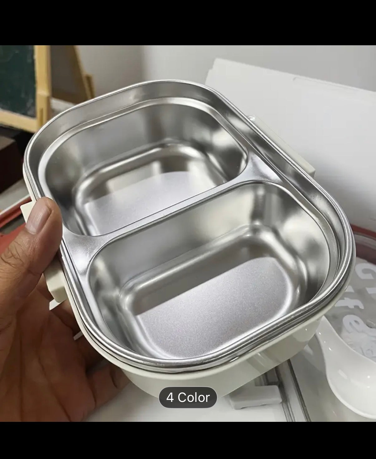 Stainless Steel Leakproof 2-Compartment Bento Lunch Box