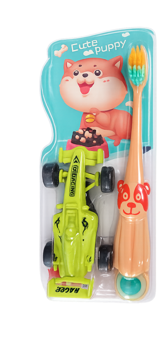 kids toothbrush Pakistan, baby toothbrush, children toothbrush, soft bristle toothbrush for kids, kids brushing set, toy car for kids, toothbrush with toy, baby gift set, kids dental care, toothbrush for toddlers, kids toy combo Pakistan