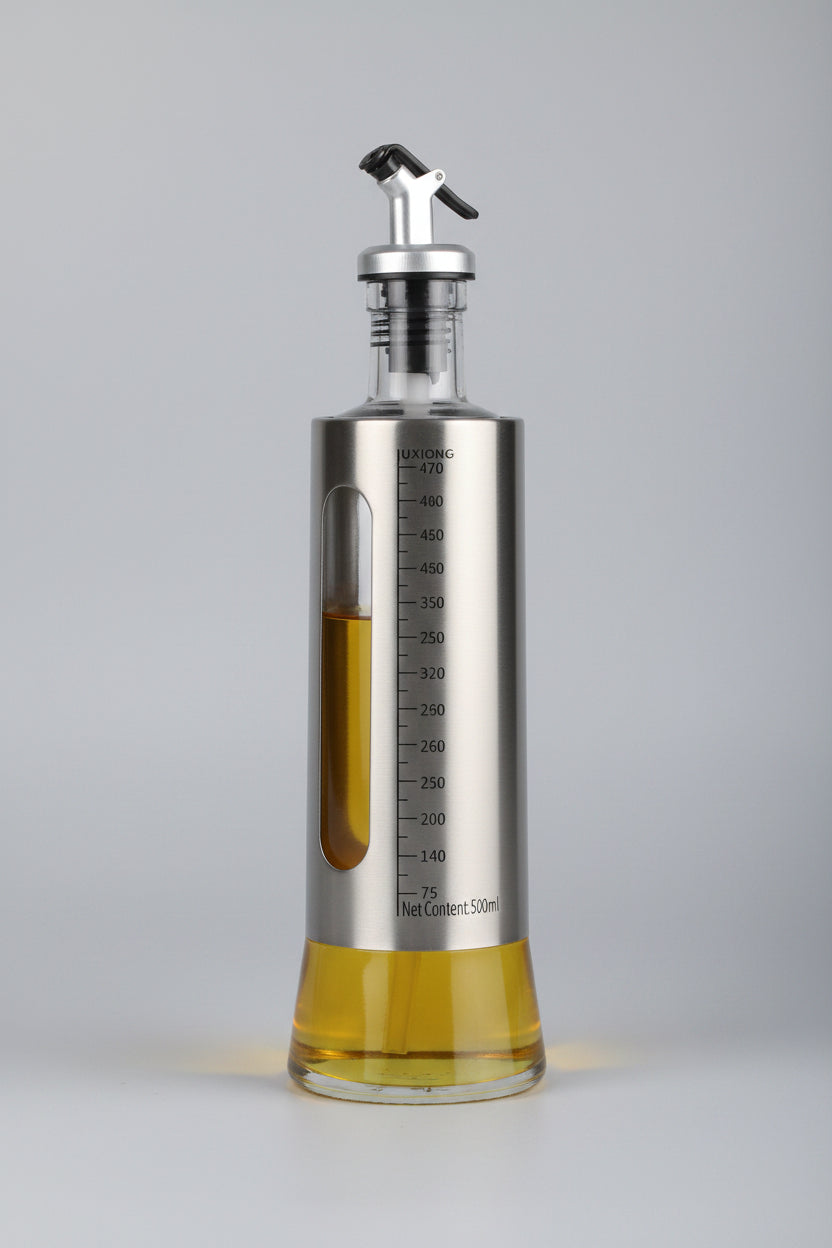 Leakproof Kitchen Oil & Vinegar Bottle for Cooking, Olive Oil & Salad Dressing