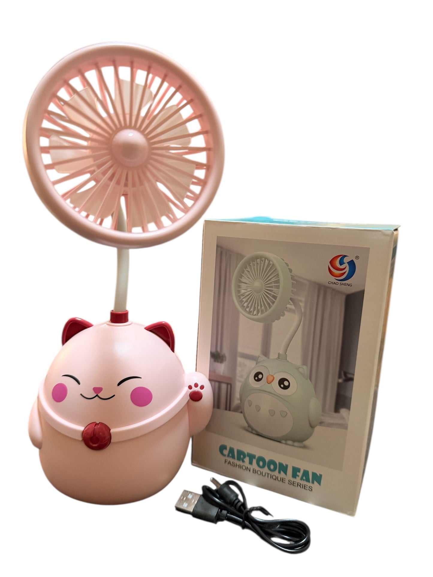 Mini Handheld Fan Cute Cartoon Animal Fans