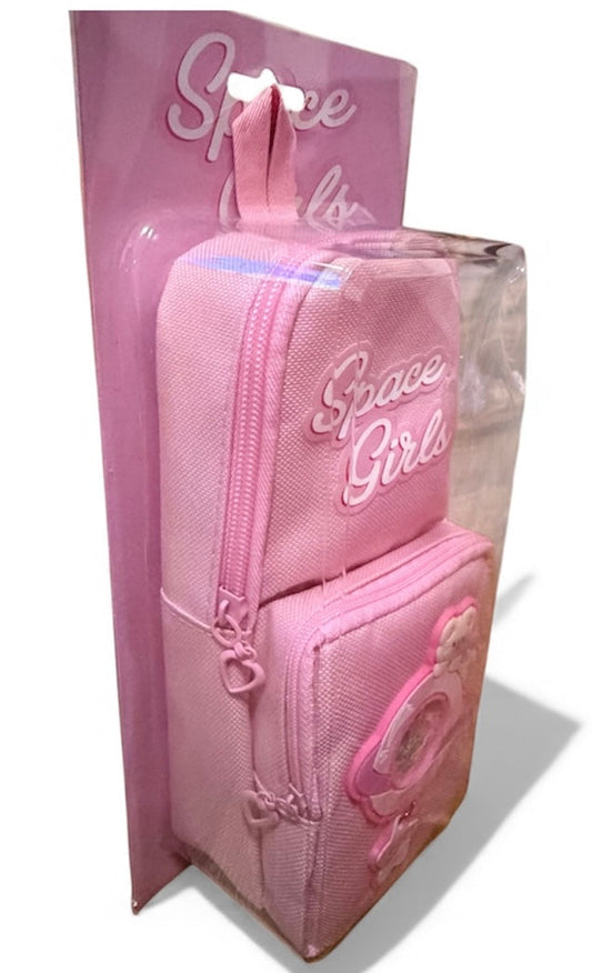 Portable Multi-Layer Pencil Case Organizer - Space Girl