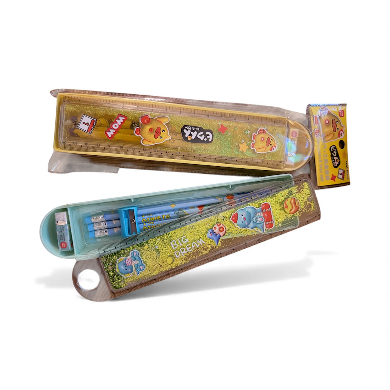 Pencil Box with Slide Ruler