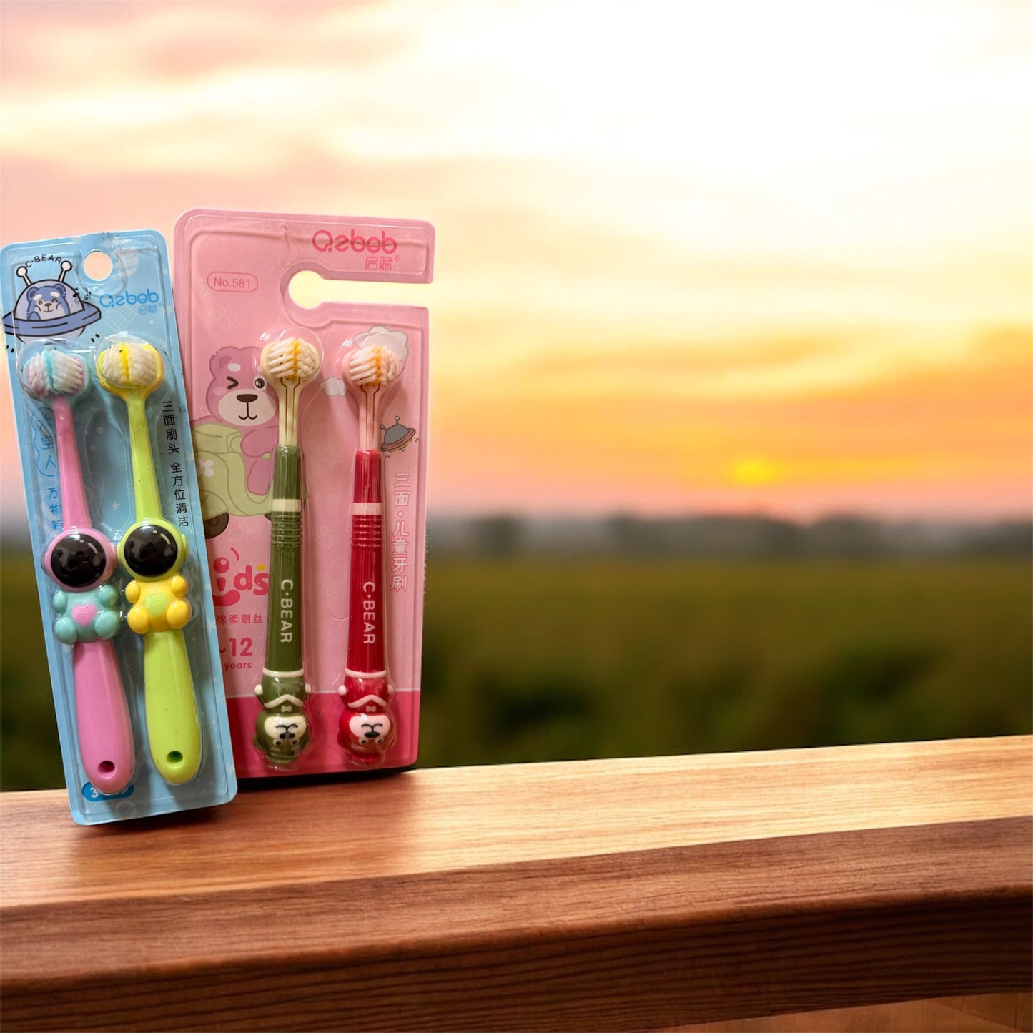 Toothbrush Three-sided Soft Bristle Teeth Whitening Brushes