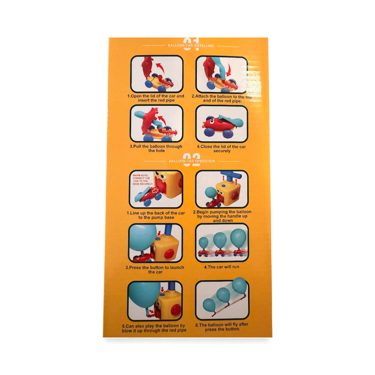 Balloon Launcher Car Toy Set