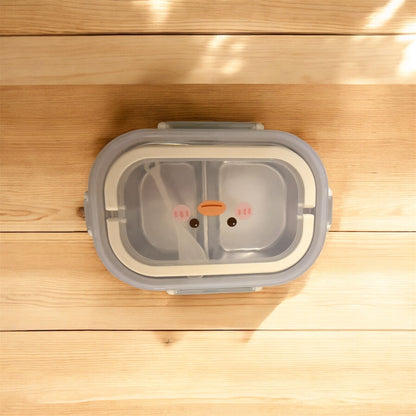 Stainless Steel Leakproof 2-Compartment Bento Lunch Box
