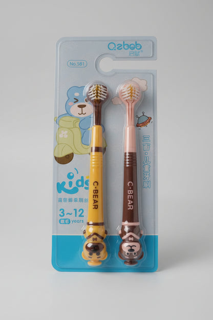 OZBOB Triple Sided Toothbrush For Kids