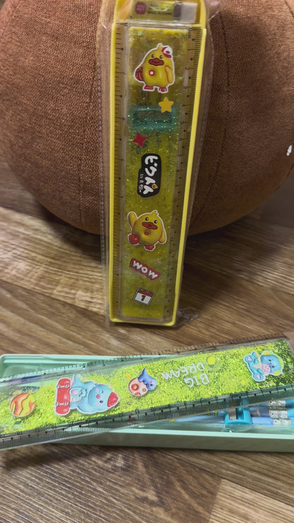 Pencil Box with Slide Ruler